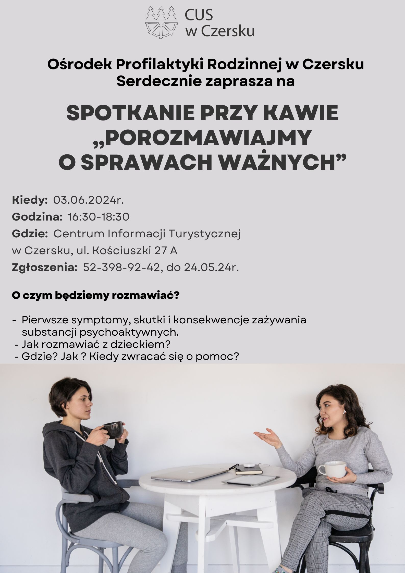 "Porozmawiajmy o sprawach ważnych"- spotkanie przy kawie